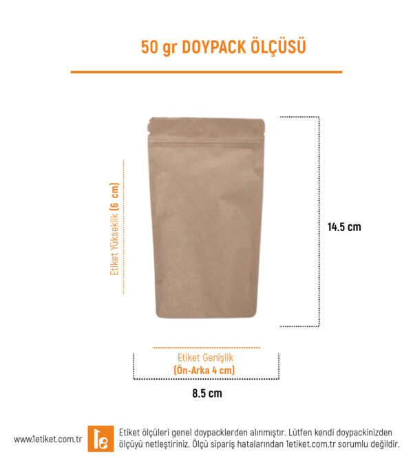 50 gr Doypack Etiketi