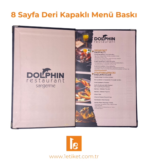 8 Sayfa Deri Kapakli Menu Baski ic sayfa